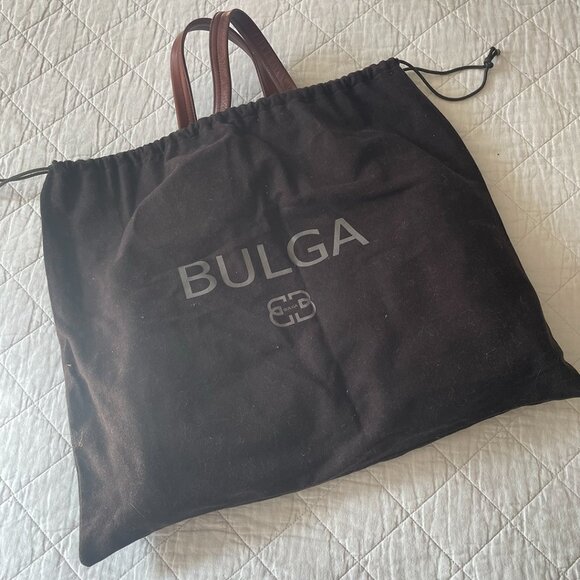 Bulga Brown Leather Large Tote - Picture 2 of 7